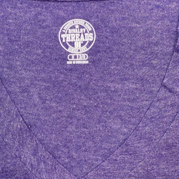 RIVALRY THREADS 91 Clemson Tiger Paw T-Shirt Juniors Small 3-5 Purple Rhinestone - Picture 7 of 13